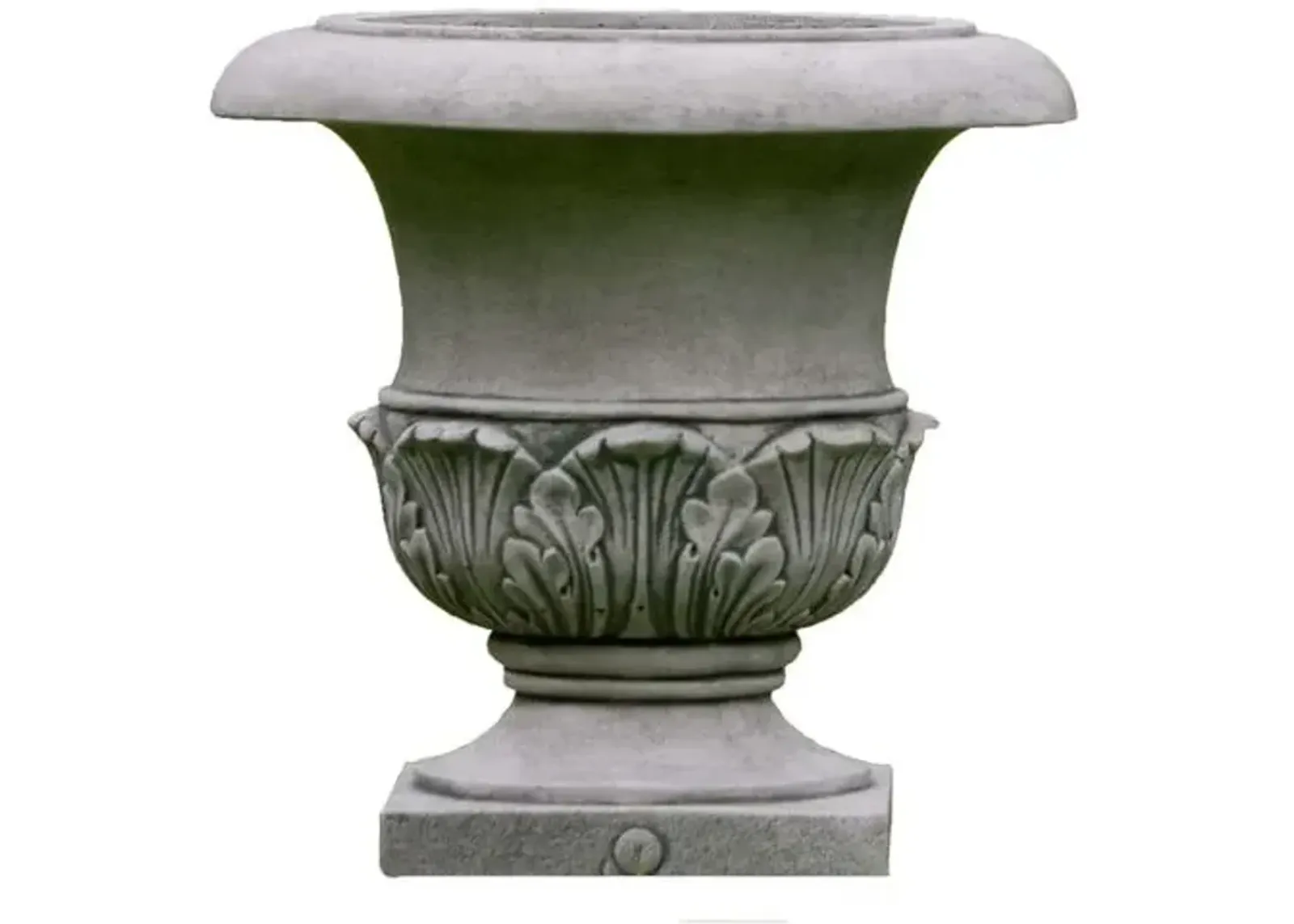 17" Williamsburg Acanthus Outdoor Planter - Alpine Stone - Campania International - 17"