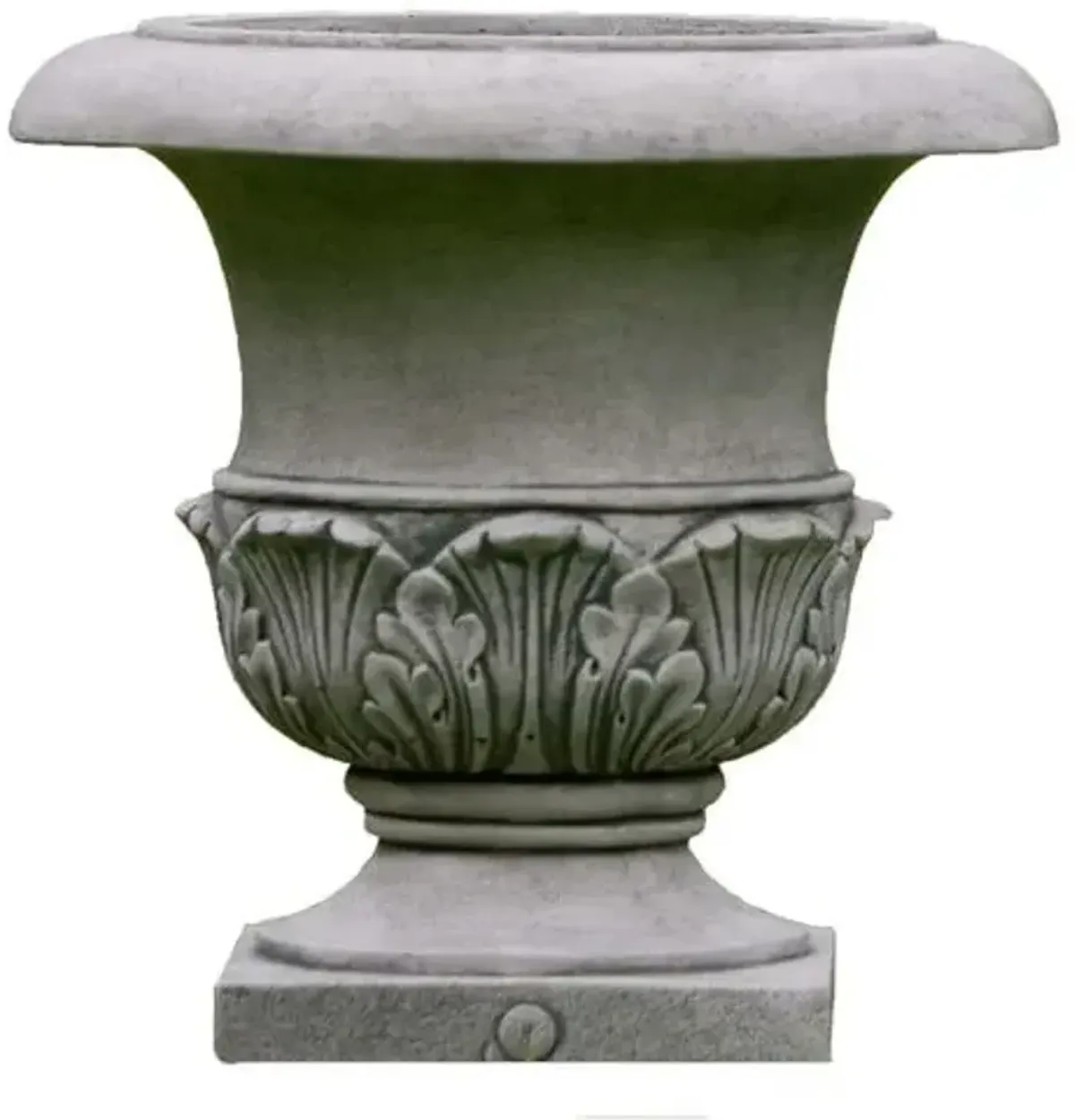 17" Williamsburg Acanthus Outdoor Planter - Alpine Stone - Campania International - 17"