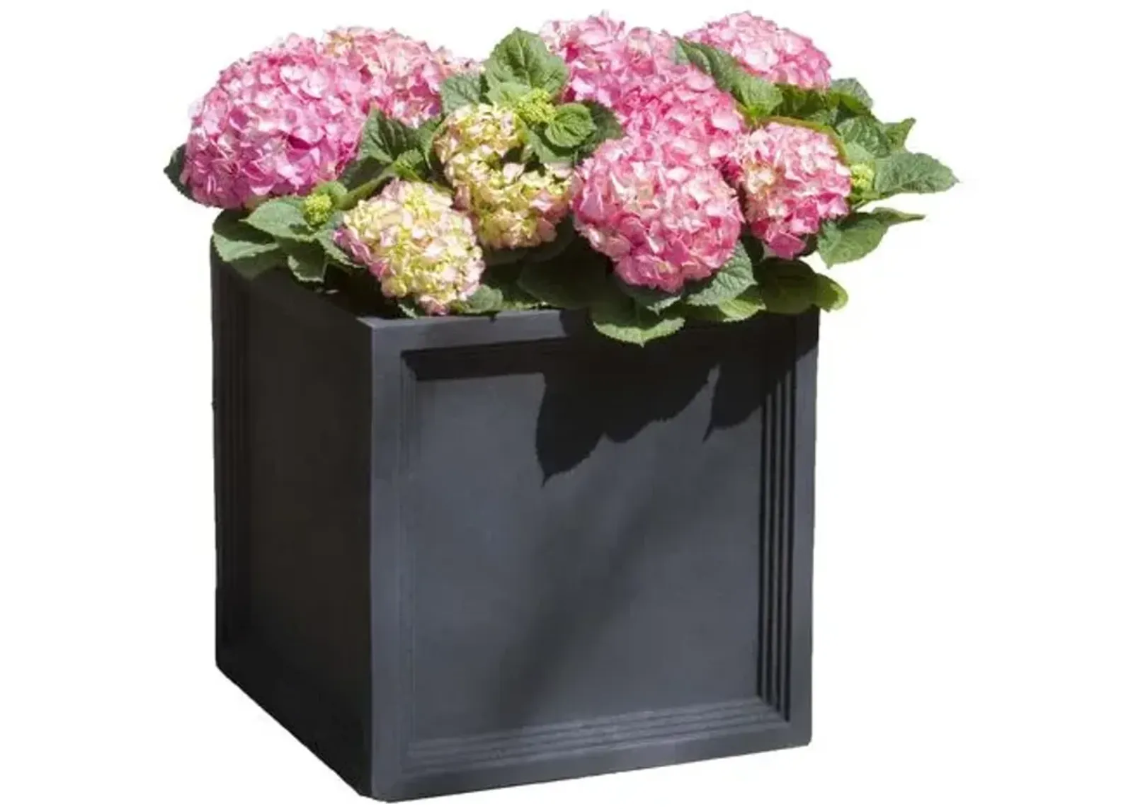 Sandhurst Outdoor Planter - Black Onyx - Campania International - 22"