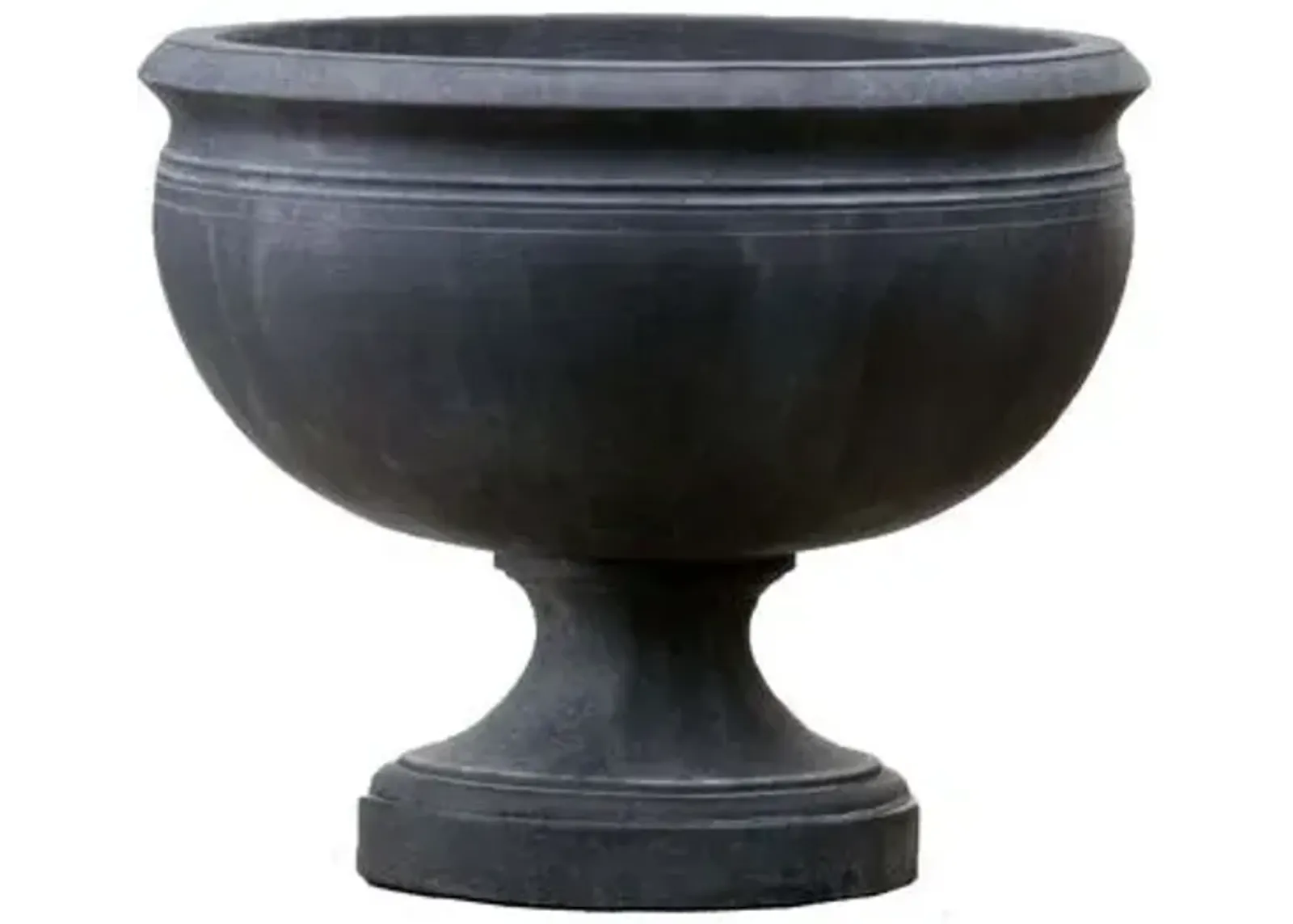 20" Williamsburg Outdoor Planter - Black - Campania International - 19.5"dia x 17"h