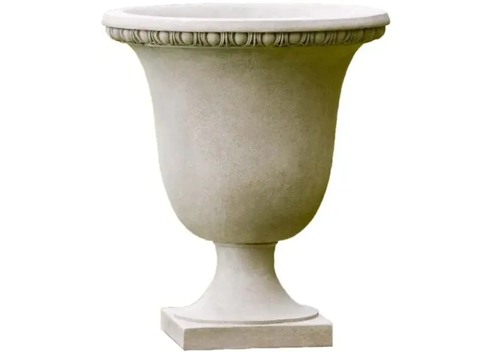 21" Williamsburg Egg & Dart Outdoor Planter - Gray - Campania International - 18.5"dia x 21.25"h