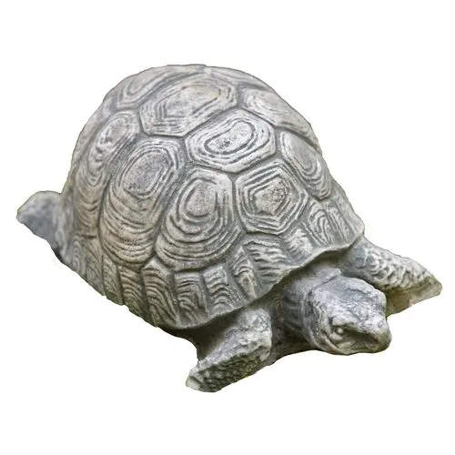 6" Turtle Outdoor Statue - Graystone - Campania International