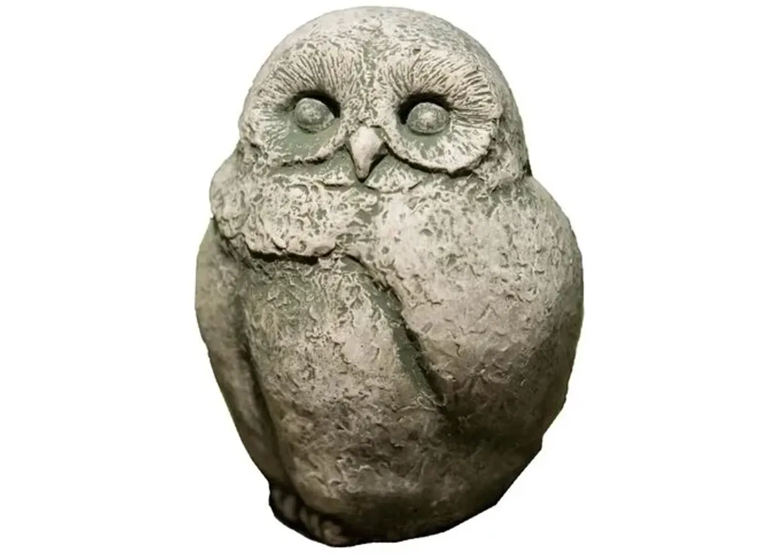 6" Baby Barn Owl Outdoor Statue - Alpine Stone - Campania International - Gray