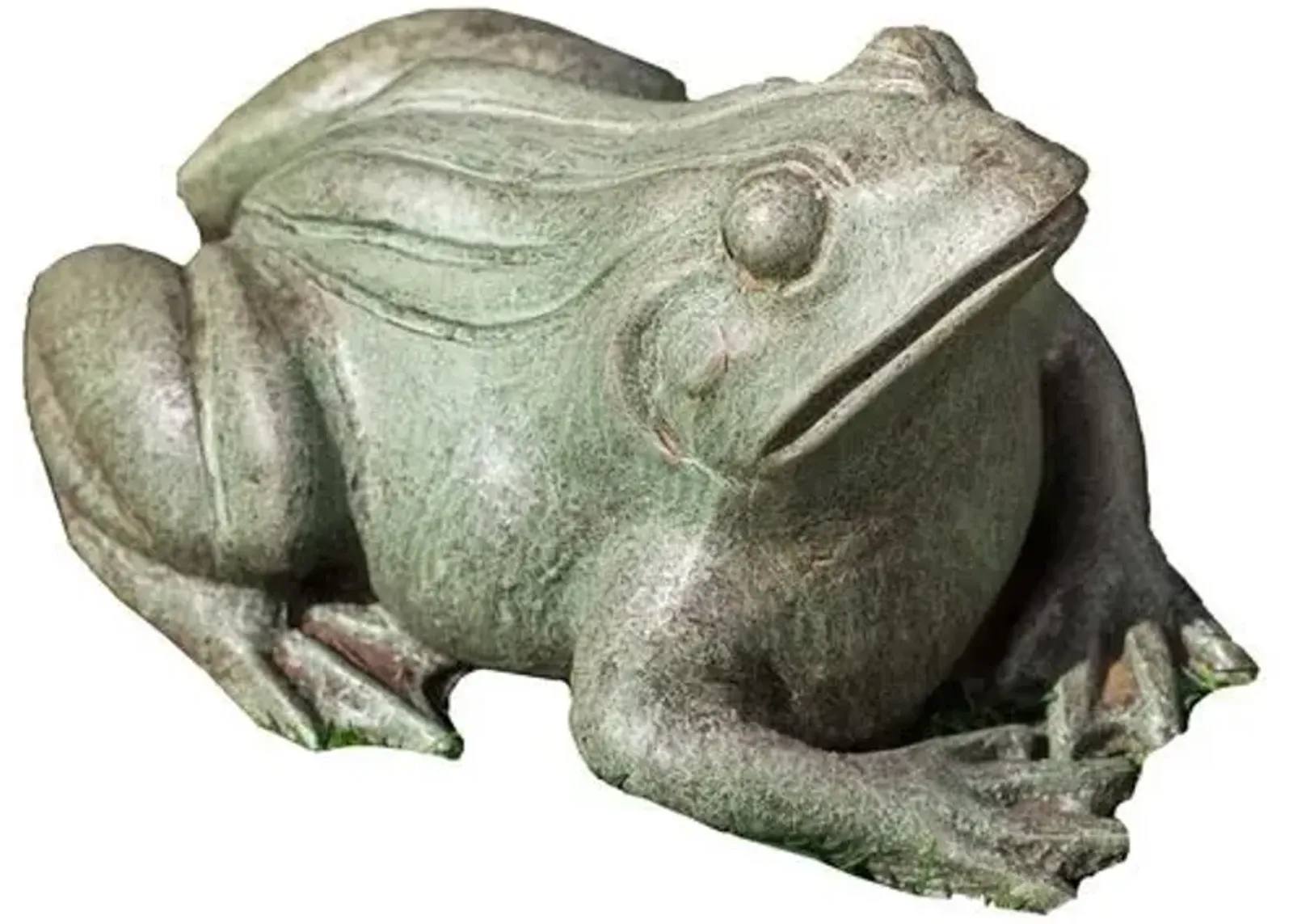 11" Woodland Frog Outdoor Statue - Copper/Bronze - Campania International - Green