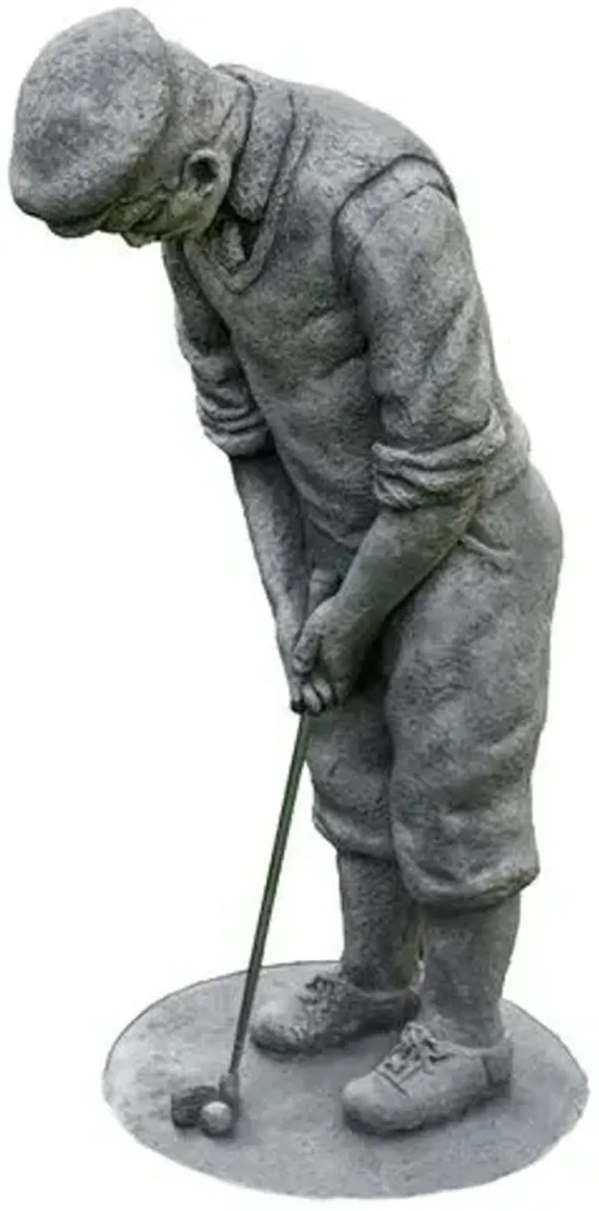 23" Classic Golfer Outdoor Statue - Graystone - Campania International