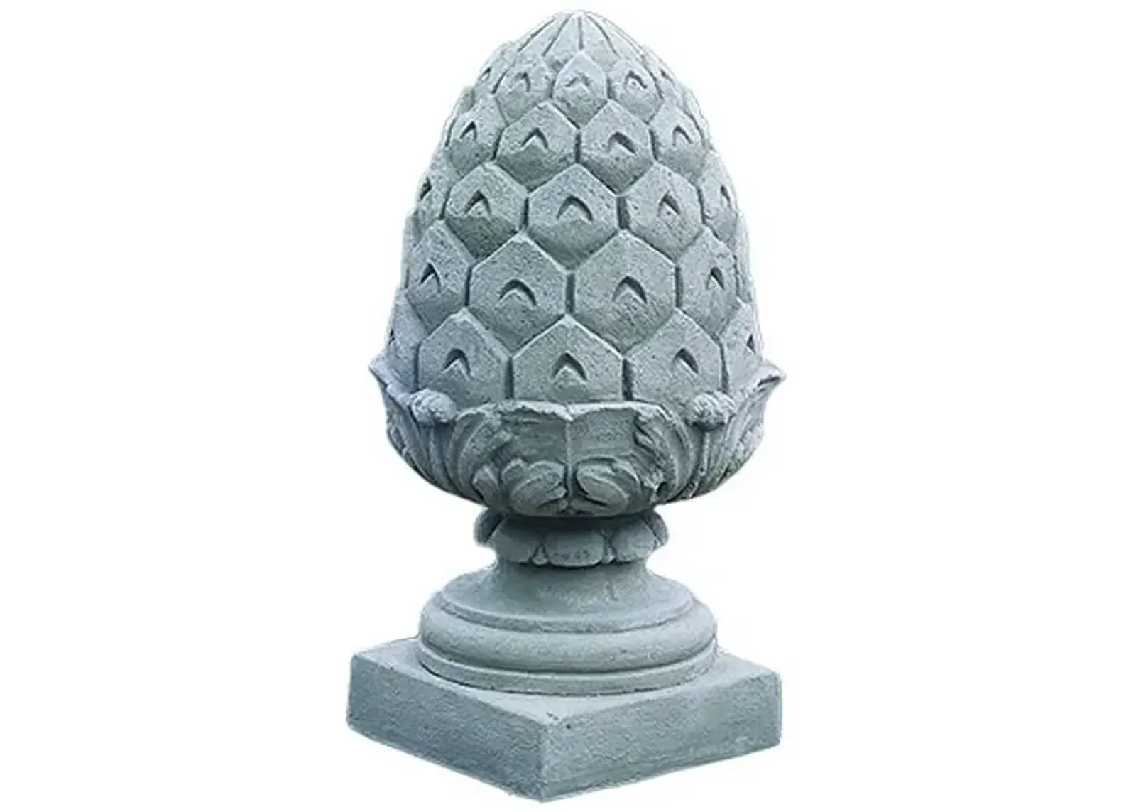 18" Longwood Pineapple Finial Outdoor Statue - Gray - Campania International