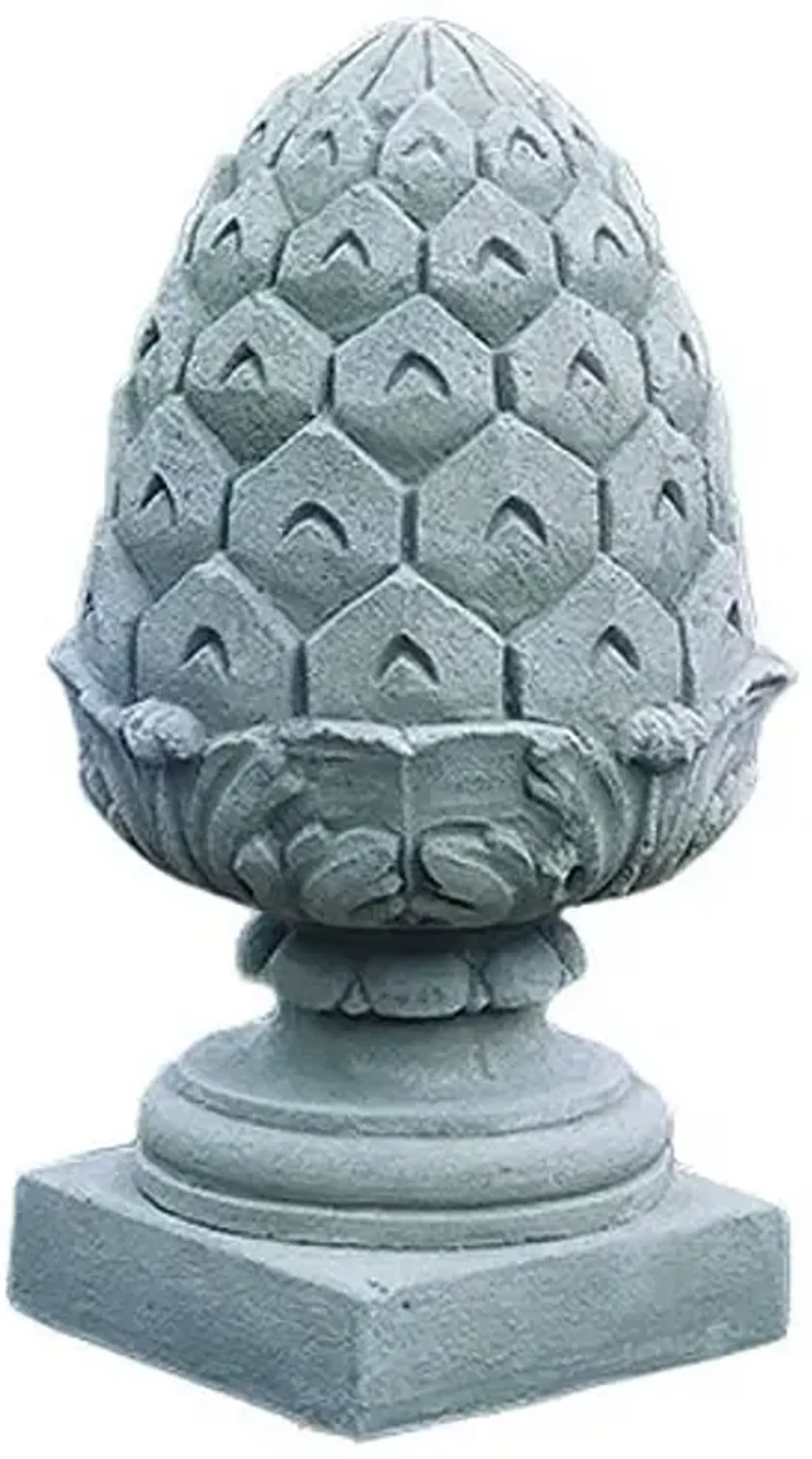 18" Longwood Pineapple Finial Outdoor Statue - Gray - Campania International