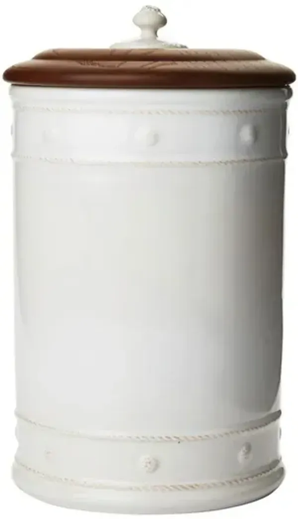 Berry & Thread Canister, White