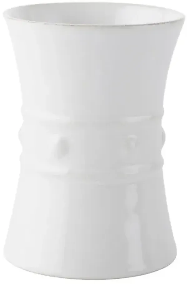 Berry & Thread Utensil Crock, White