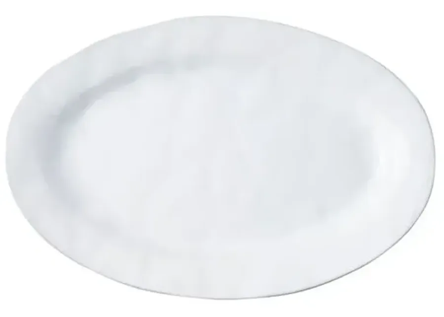 Quotidien Oval Serving Platter - White Truffle - Juliska