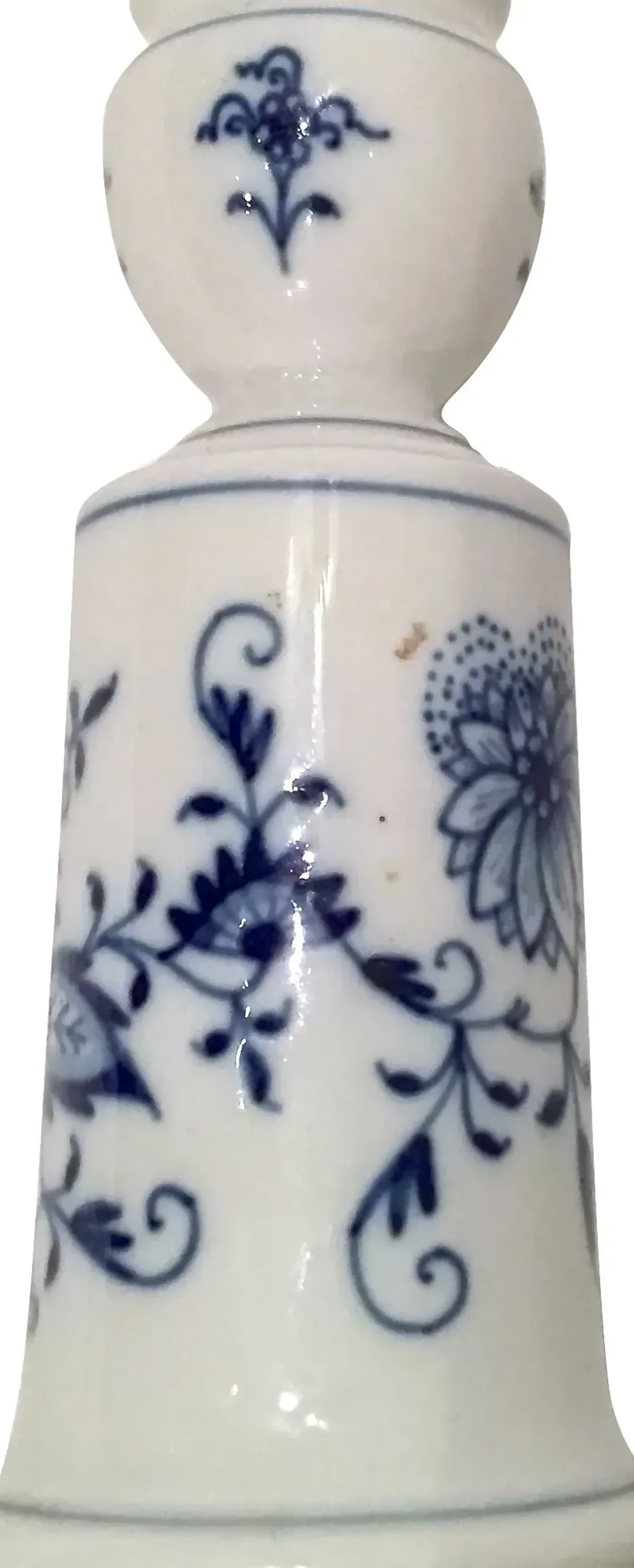 Meissen Floral Candleholders - Set of 2 - Vermilion Designs - Blue