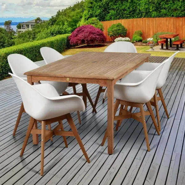 Charlotte 7-Pc Amazonia Dining Set, White