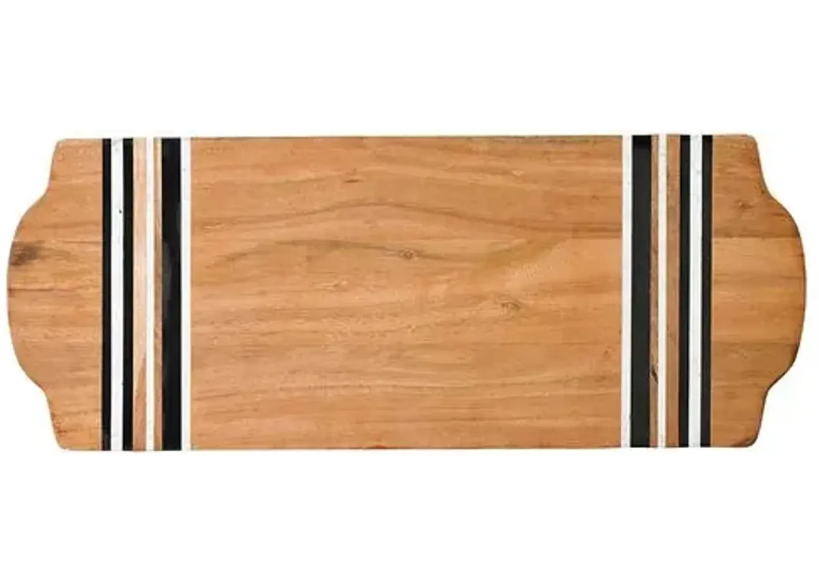 Stonewood Stripe Serving Board - Natural - Juliska - Brown