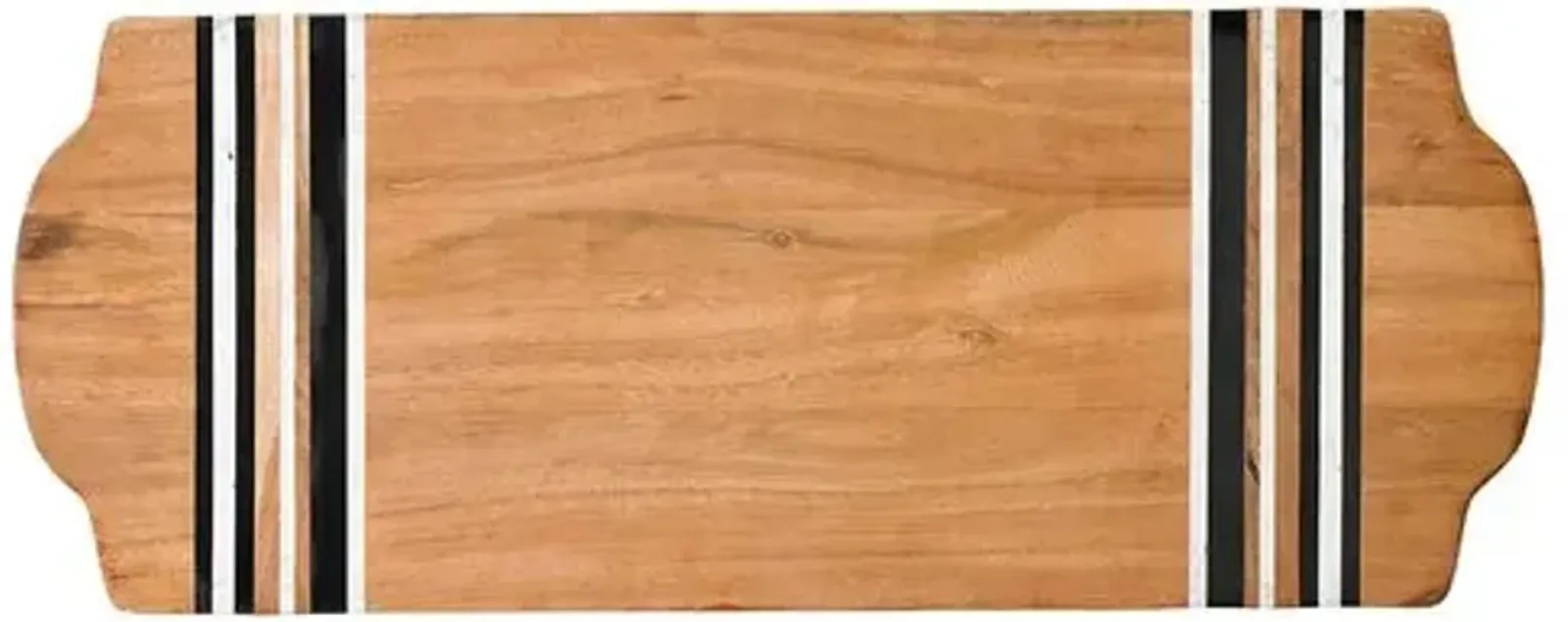 Stonewood Stripe Serving Board - Natural - Juliska - Brown