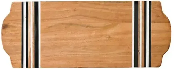 Stonewood Stripe Serving Board - Natural - Juliska - Brown