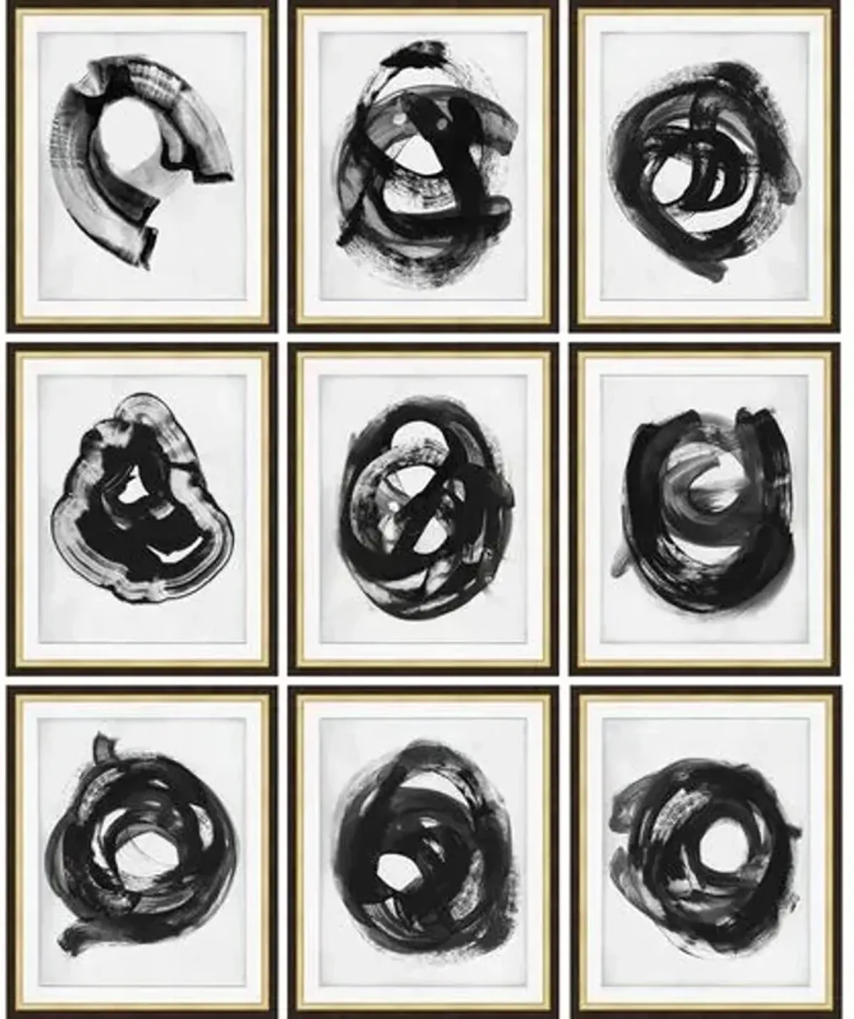 Set of 9 Oculus Paintings - Thom Filicia