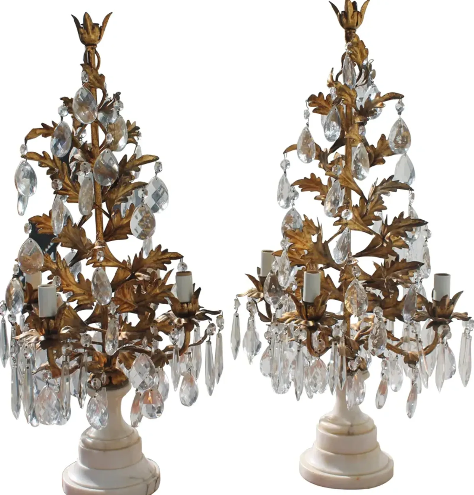 Hollywood Regency Girandoles - Set of 2 - Something Vintage