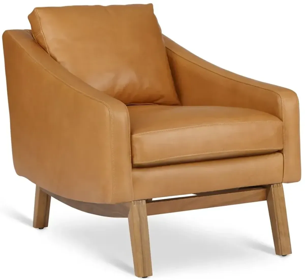 Dutch Accent Chair, Amber Leather