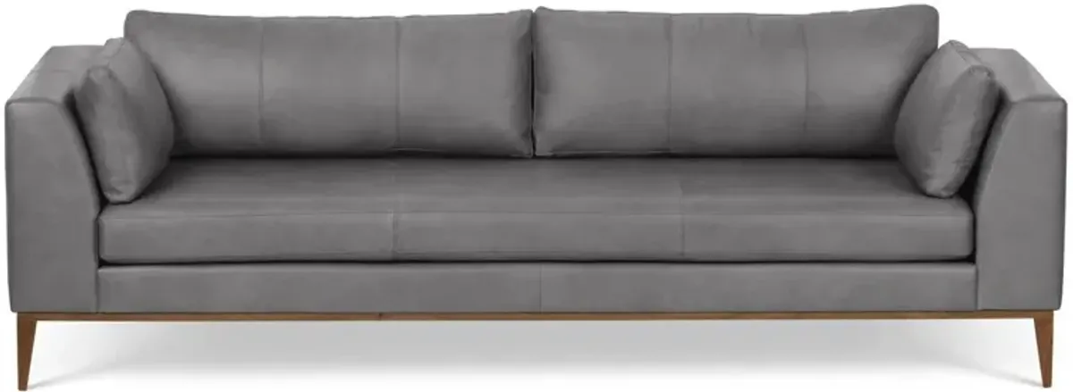 Largo Sofa, Silver Leather