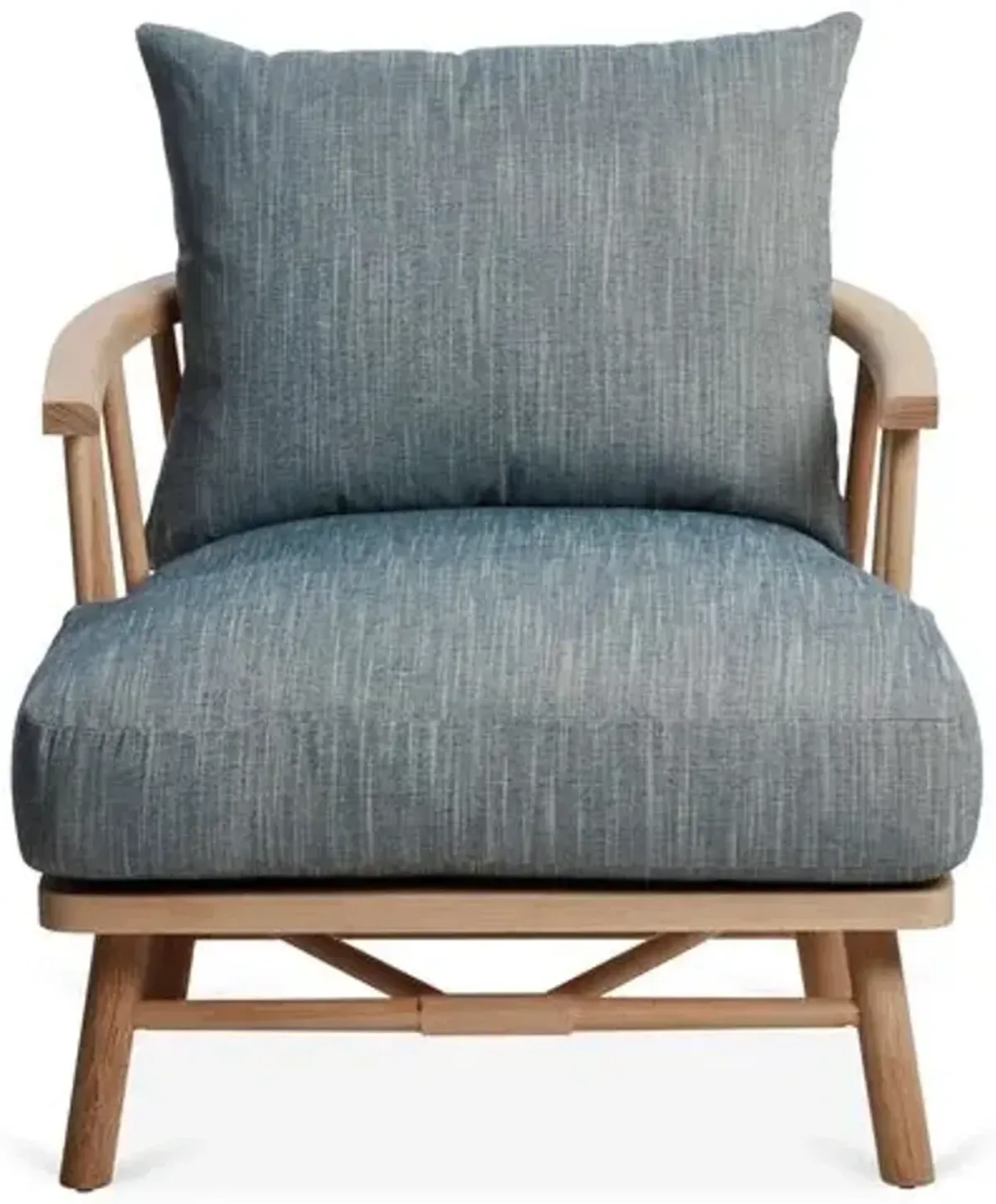 Bauer Accent Chair - Indigo Crypton - Community - Blue, Comfortable, Durable, Cushioned