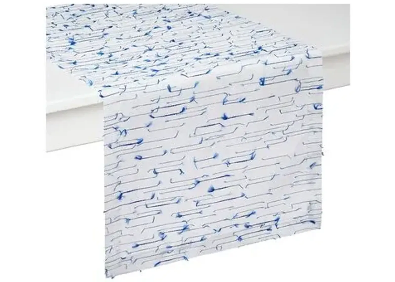 Amalfi Table Runner - Blue/White - Mode Living