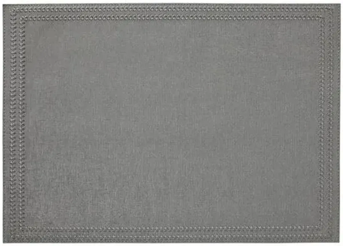 Set of 4 Paloma Place Mats - Gray - Mode Living