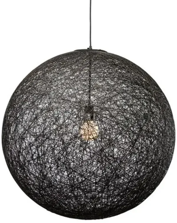 Warren String Pendant - Black