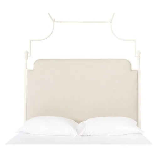 Loren Canopy Bed - Beige