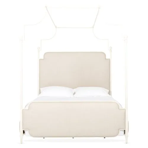 Loren Canopy Bed - Beige