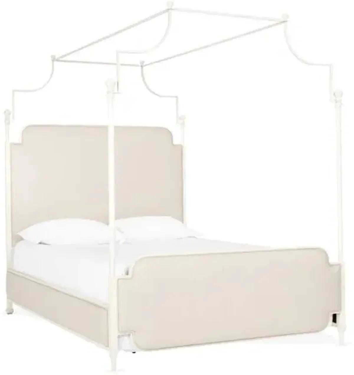 Loren Canopy Bed - Beige