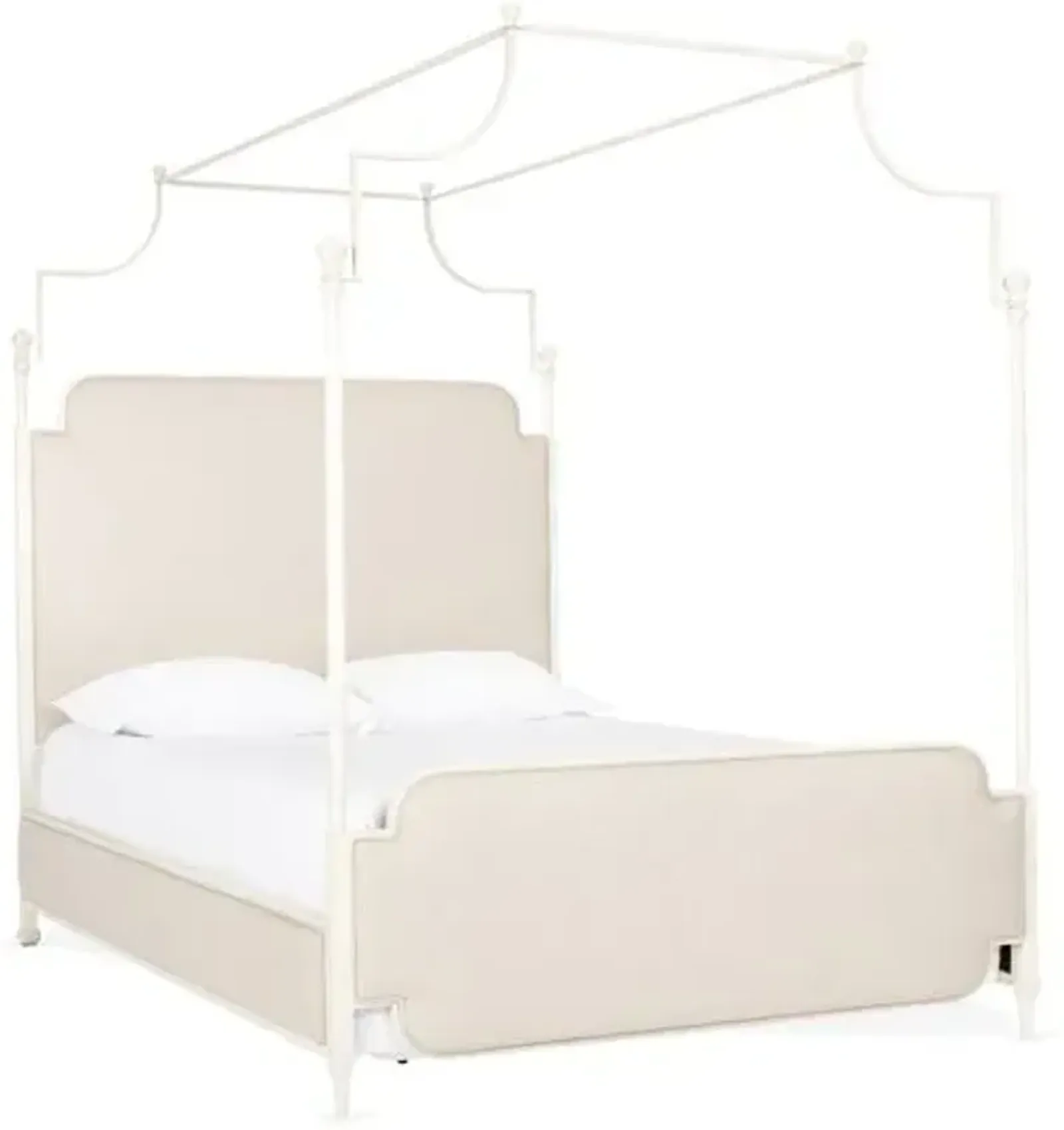 Loren Canopy Bed - Beige