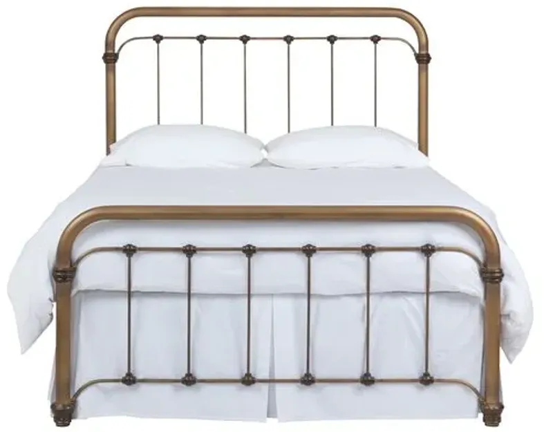 Alyssa Bed - Brass - Gold