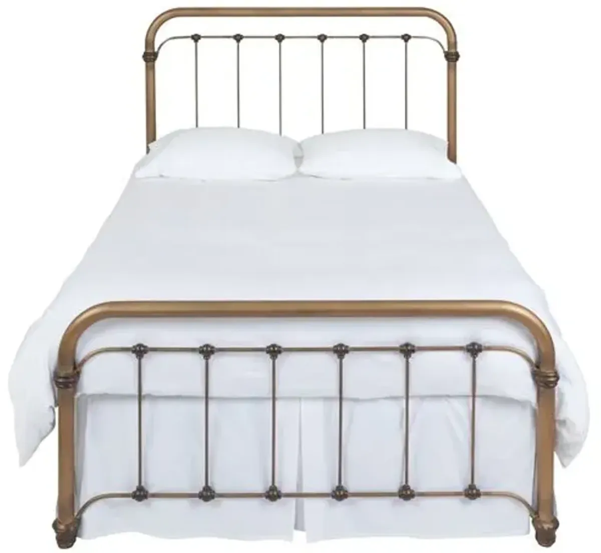 Alyssa Bed - Brass - Gold