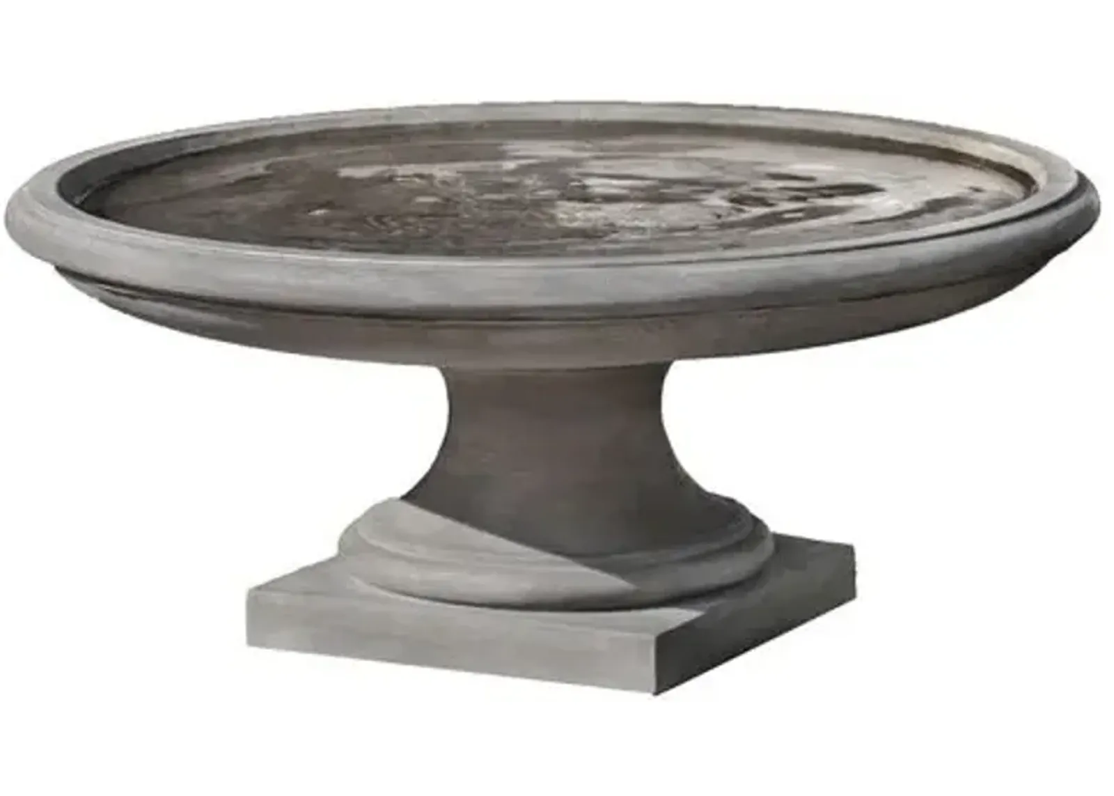 25" Montebello Outdoor Birdbath - Graystone - Campania International