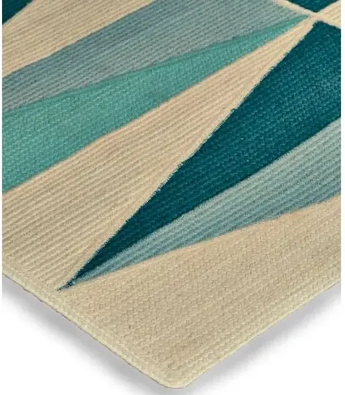 Agra Outdoor Rug - Aqua - Green - Green