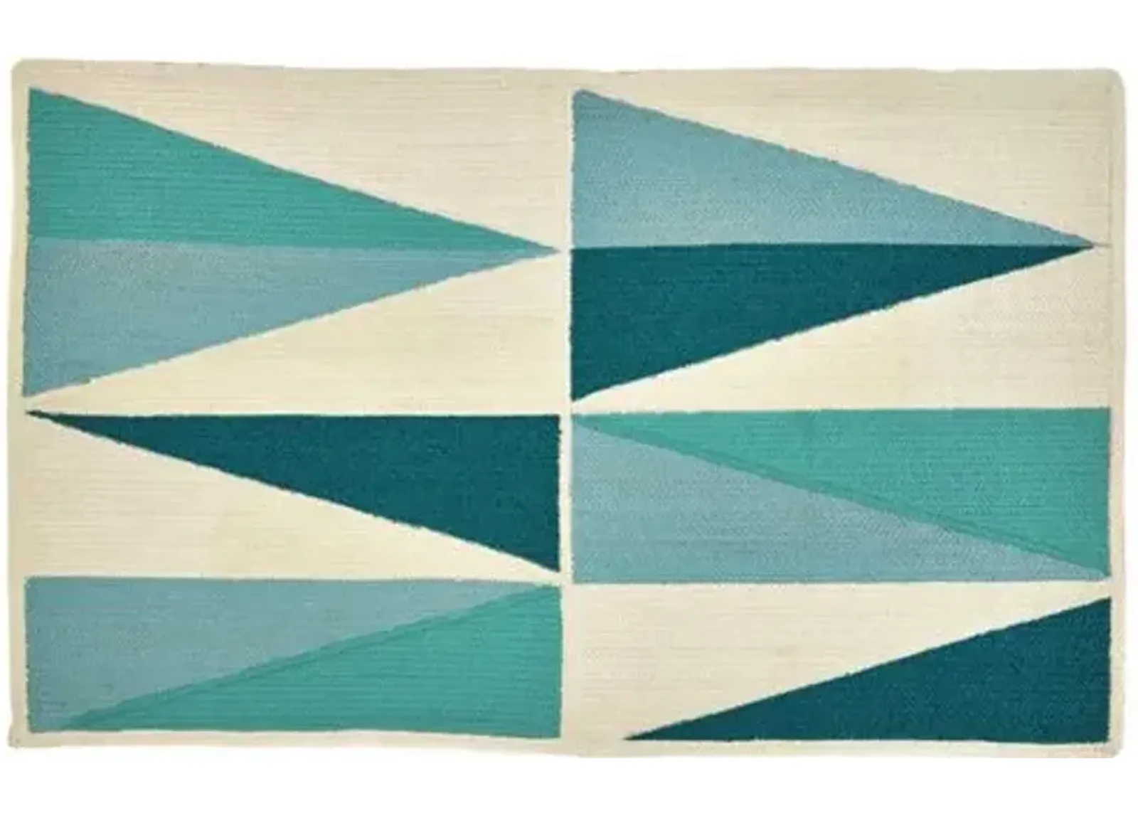 Agra Outdoor Rug - Aqua - Green - Green