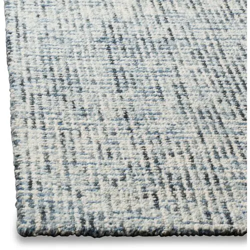 Trager Rug - Blue/Ivory - Blue