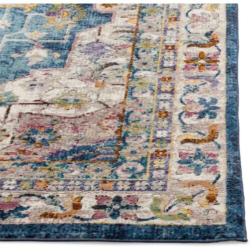 Dayton Rug - Blue/Crème - Blue