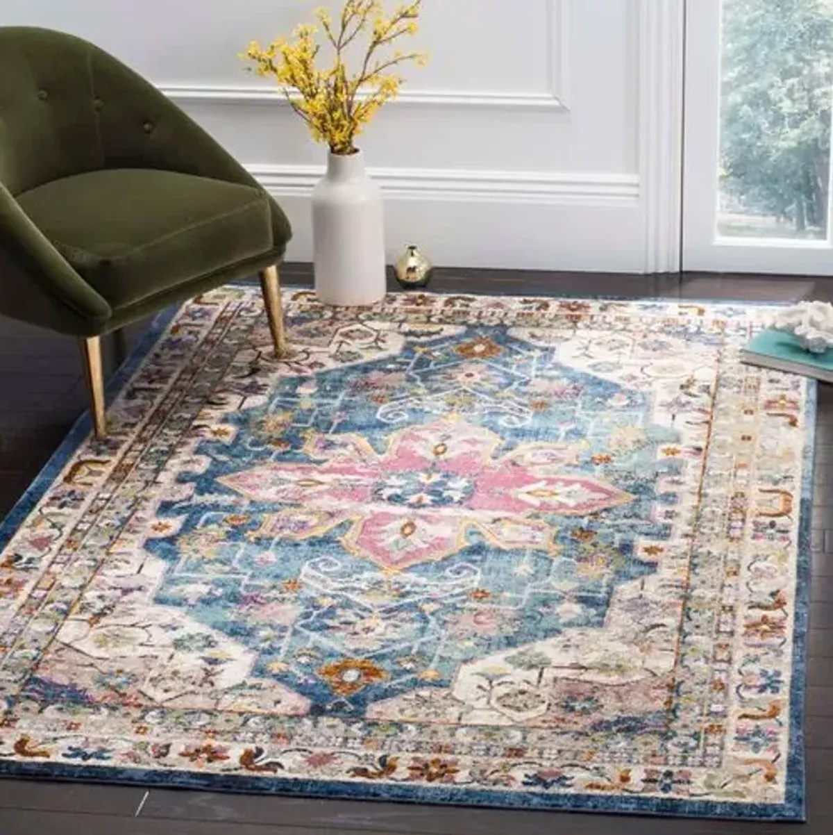 Dayton Rug - Blue/Crème - Blue