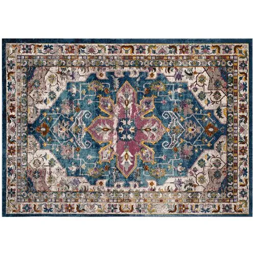 Dayton Rug - Blue/Cr me - Blue