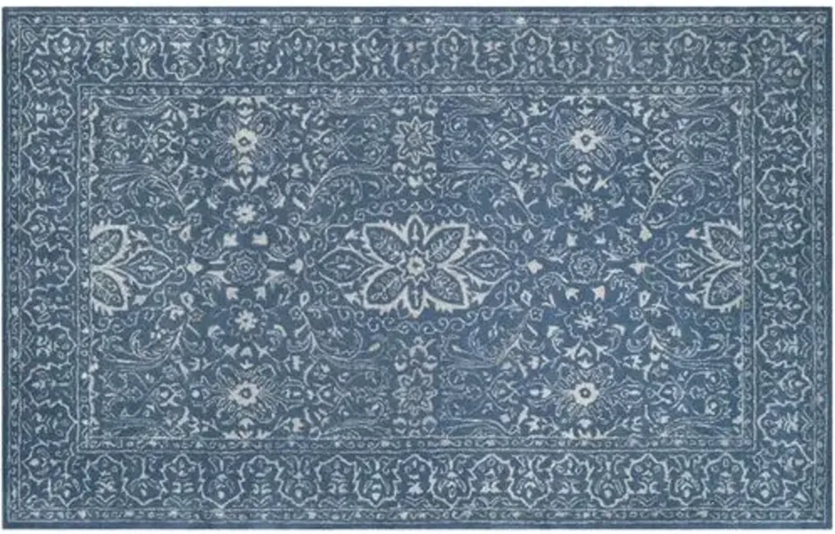 Welliver Rug - Blue/Ivory - Blue