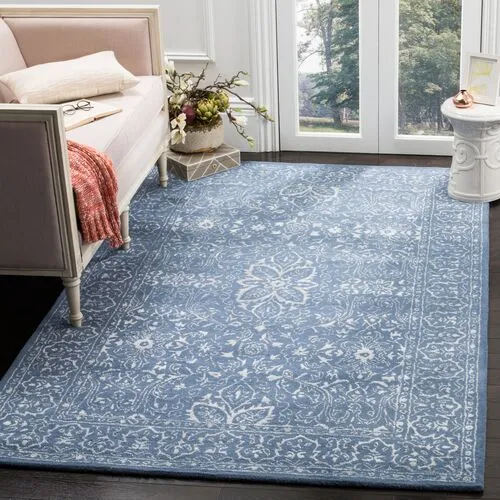 Welliver Rug - Blue/Ivory - Blue