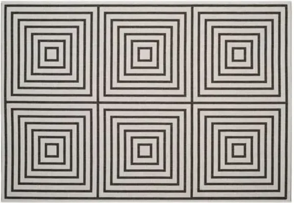 Arkin Rug - Ivory/Charcoal - Black - Black