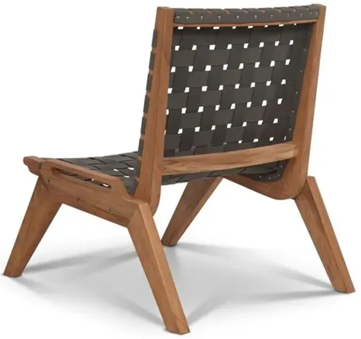 Draper Outdoor Teak Accent Chair - Gray Sunbrella, Comfortable, Durable, Easy To Clean