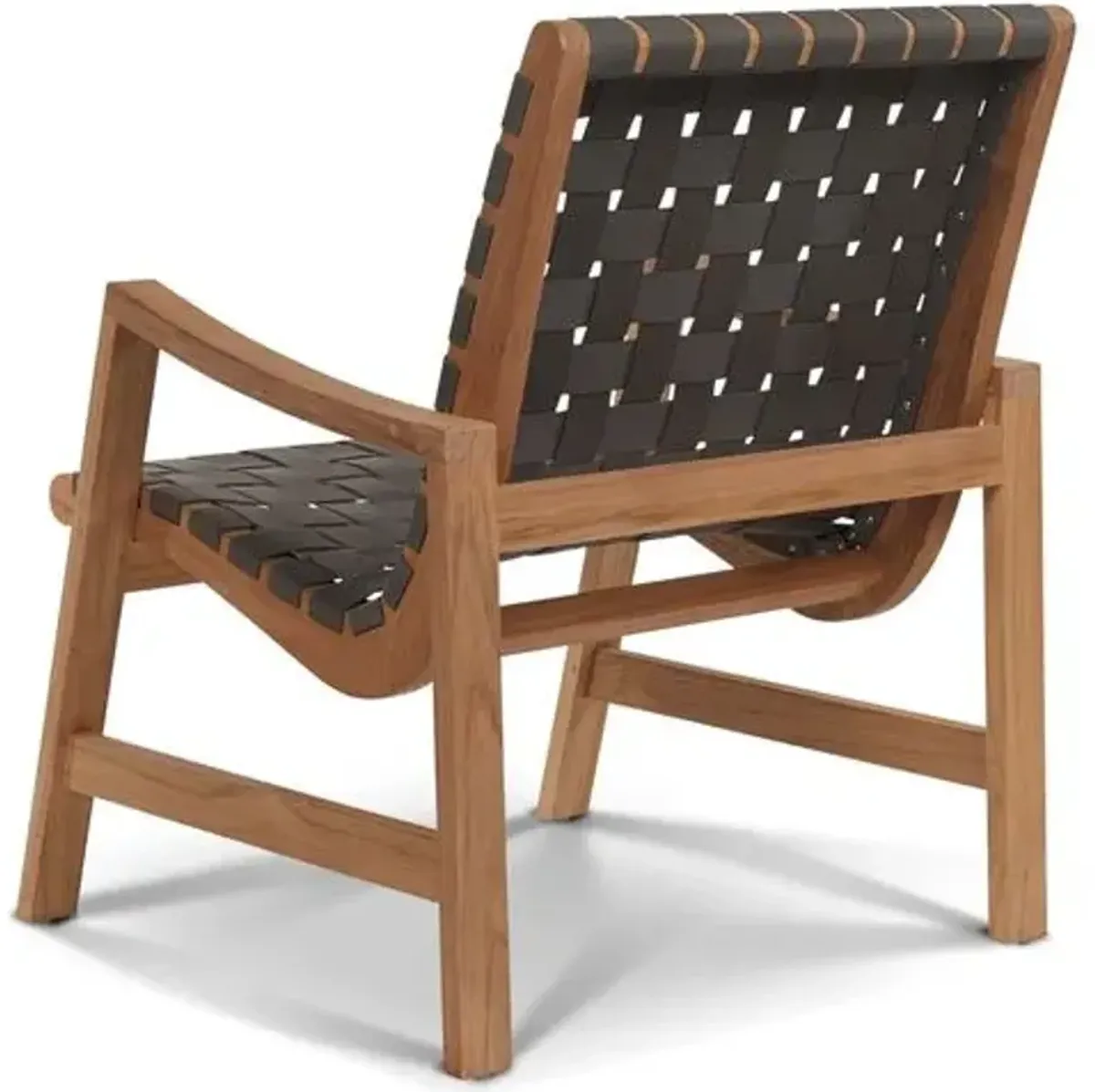Aero Outdoor Teak Accent Chair - Gray Sunbrella, Comfortable, Durable, Easy To Clean