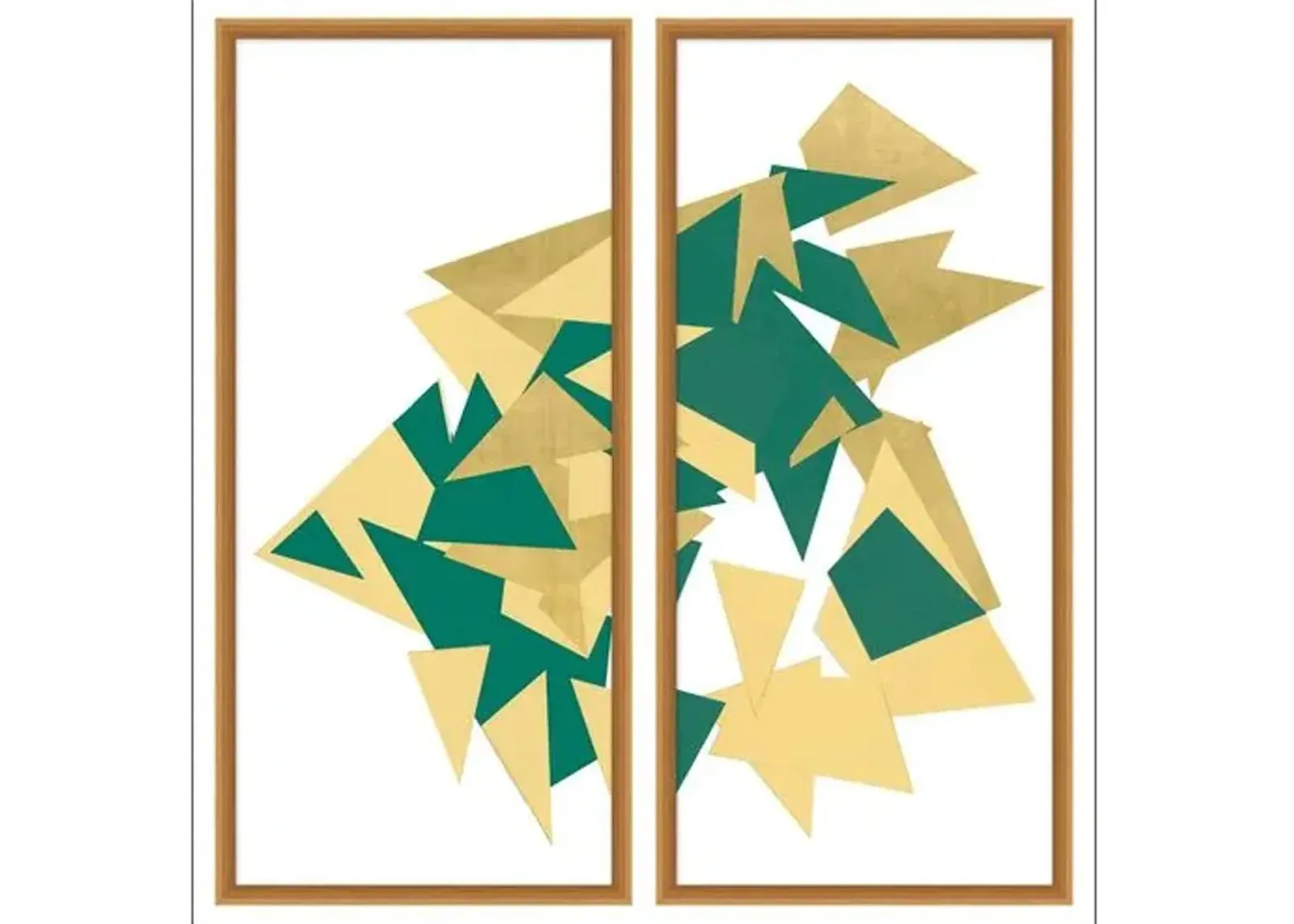 Angles 1-2 Diptych - Green