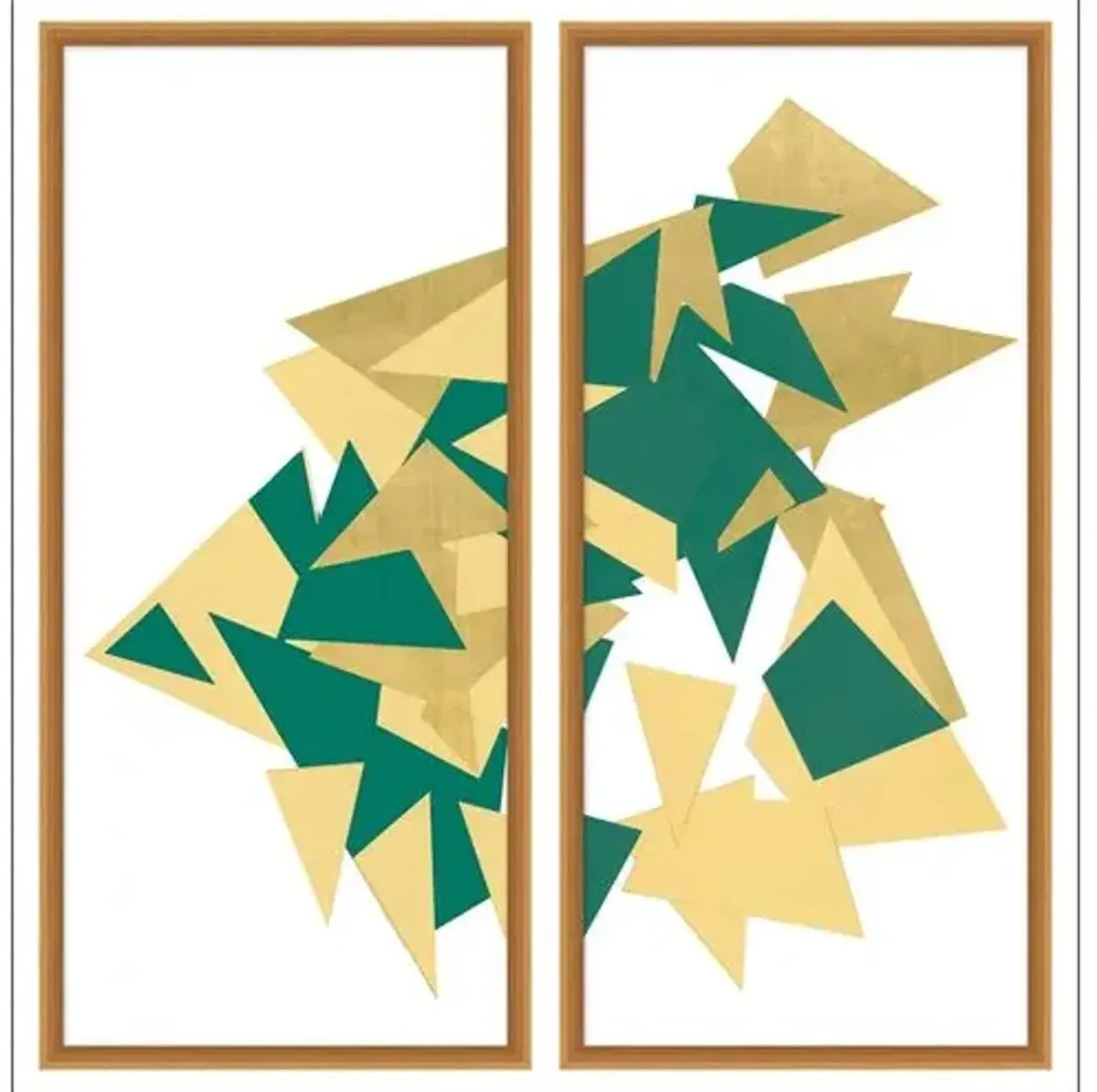 Angles 1-2 Diptych - Green