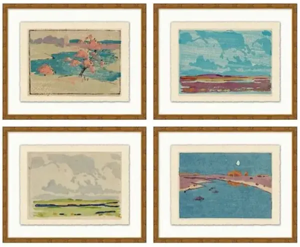 Countryside Scene 1-4 - Blue