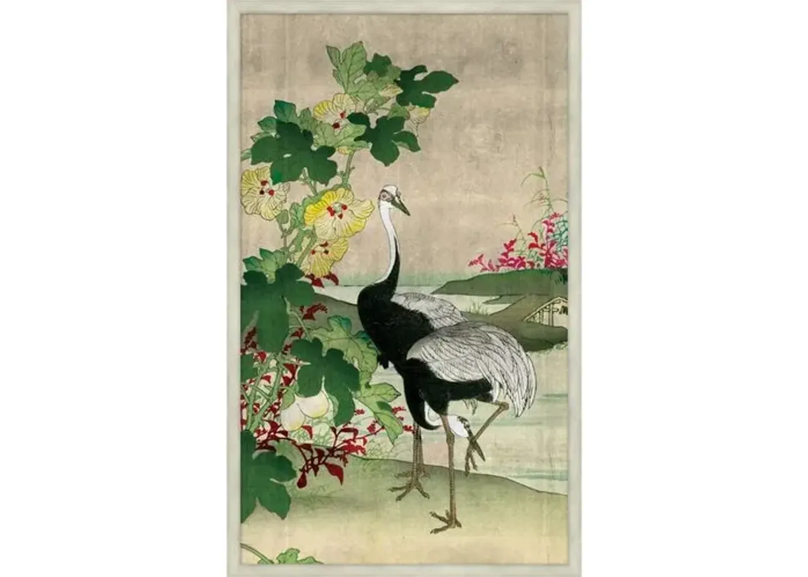 Shimmering Crane 1 - Green