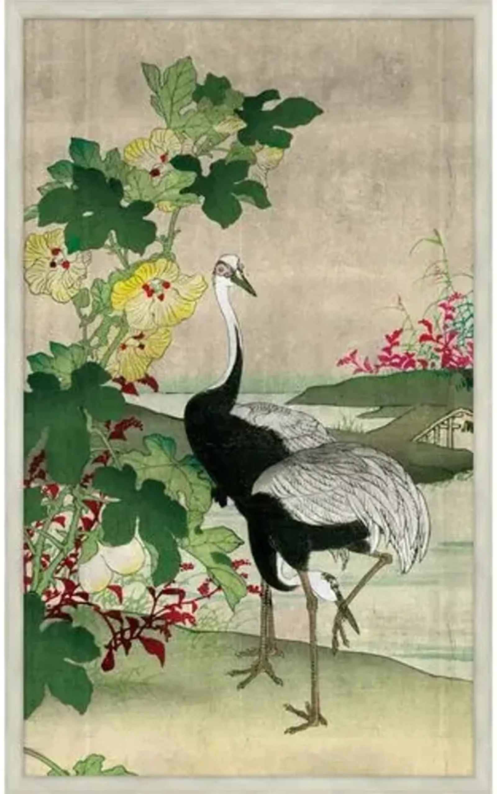 Shimmering Crane 1 - Green